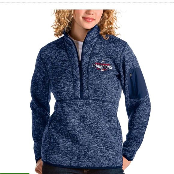ANTIGUA CHICAGO CUBS 2016 MLB World Series Champions Fortune Half-Zip Pullover - Picture 1 of 5